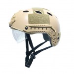 Шлем защитный страйкбольный с выдвижными очками BK, CB, FG, OD
